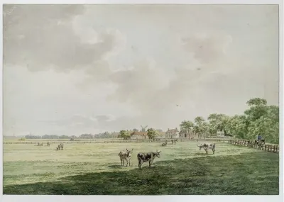 Weiland Met Gezicht Naar Het Zuiden Op De Hoofdstraat Van Santpoort