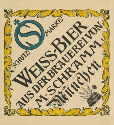 Weissbier Aus Der Brauerei Von M Schramm Munchen
