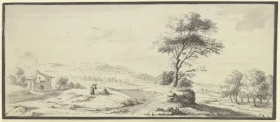Weite Landschaft Mit Baumen