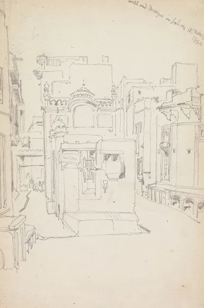 Well And Mosque In Lahore 18 March 1860