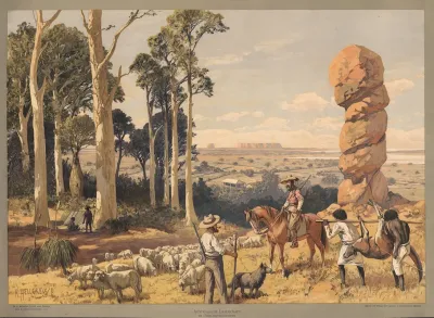 Weltverkehr Australisches Landschaft
