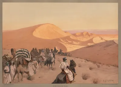 Weltverkehr In Den Dunen Der Sahara