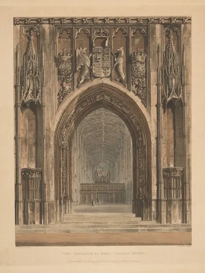 West Entrance To Kings College Chapel