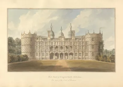 West Front Of Longford Castle Wiltshire The Seat Of The Earl Of Radnor