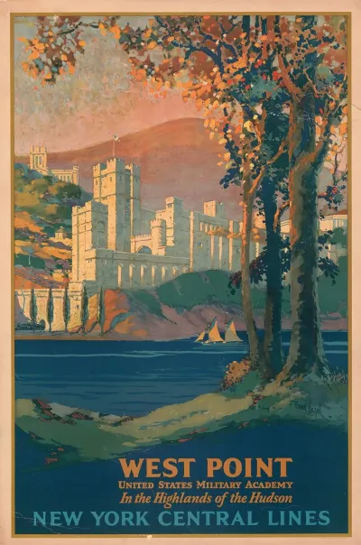 West Point United States Military Academy In The Highlands Of The Hudson New York Central Lines