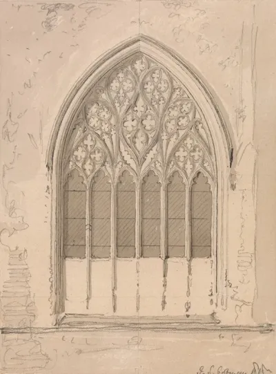 West Window Of Snettisham Church Norfolk
