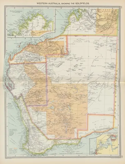 Western Australia Showing The Goldfields