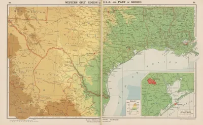 Western Gulf Region Of U S A And Part Of Mexico
