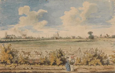 Westminster Abbey And St Pauls From Battersea Fields