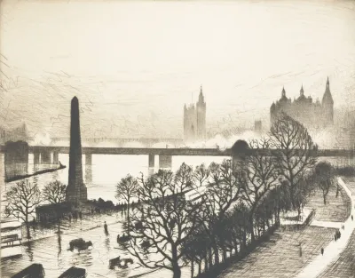 Westminster From A Savoy Window