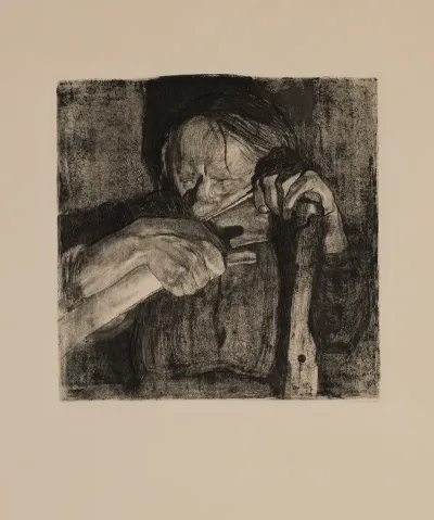 Whetting The Scythe Plate 3 From The Cycle Peasants War
