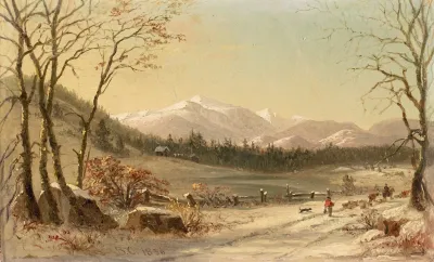 White Mountains Winter Scene