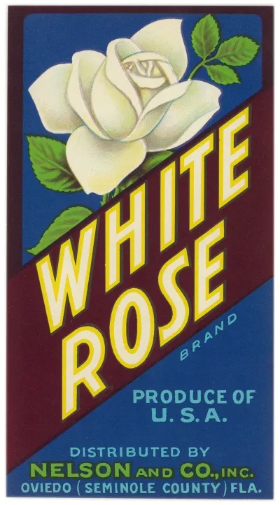 White Rose Brand Citrus Label 2