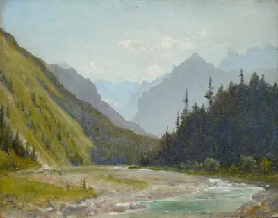 White Water Valley In The Tatra Mountains