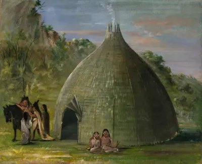 Wichita Lodge Thatched With Prairie Grass