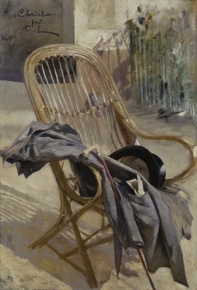 Wicker Chair Study For Modern Art