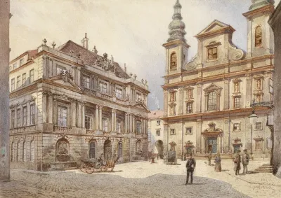 Wien Jesuitenkirche Und Alte Universitat
