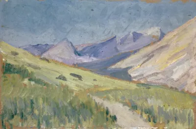 Wiesen In Bergigem Tal Auf Mallorca