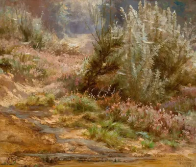 Wildflowers By A Stream