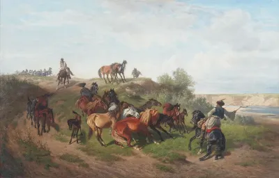 Wildpferde In Der Puszta