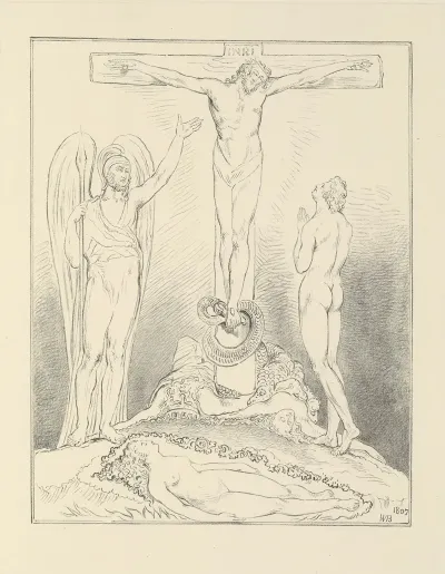William Blake Etchings From His Works Pl 10