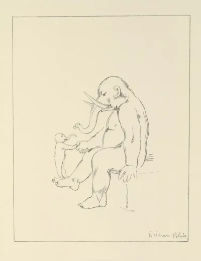 William Blake Etchings From His Works Pl 3