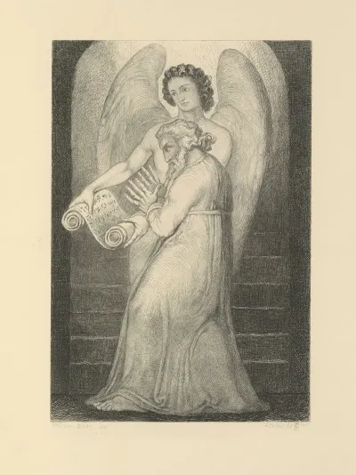 William Blake Etchings From His Works Pl 5