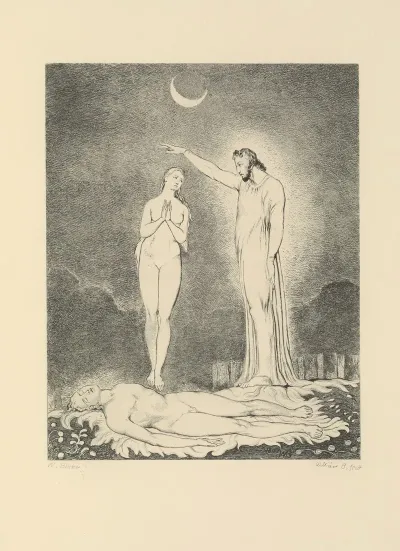 William Blake Etchings From His Works Pl 7