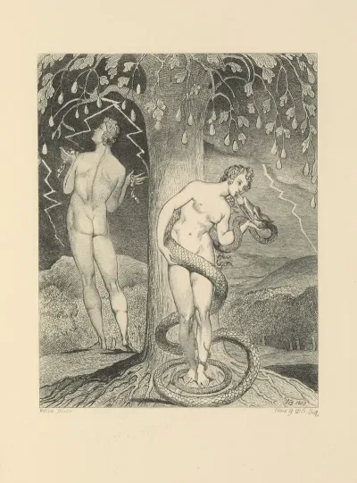 William Blake Etchings From His Works Pl 9