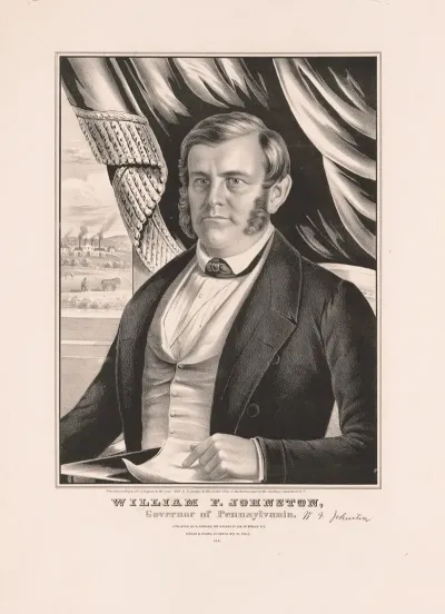 William F Johnston Governor Of Pennsylvania
