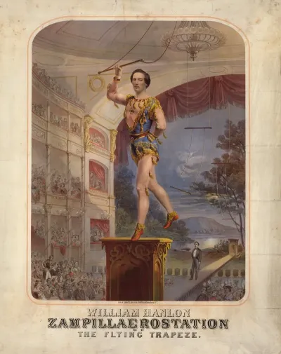 William Hanlon Zampillaerostation Or The Flying Trapeze