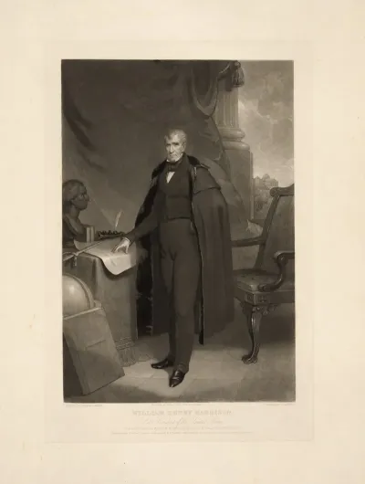 William Henry Harrison Late President Of The United States