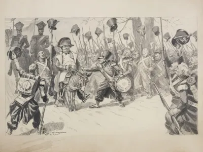 William Jennings Bryan As A General Riding The Democratic Party Donkey And Cheered By His Troops