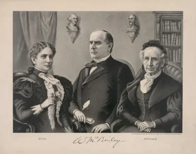 William Mckinley His Wife His Mother