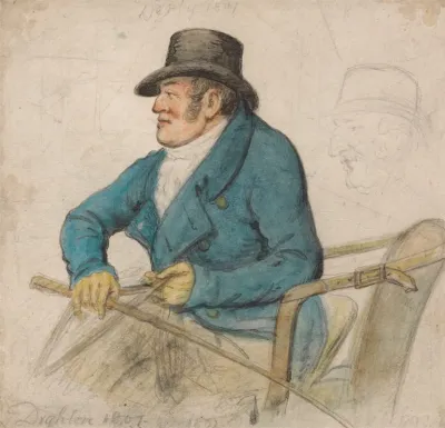 William Molyneaux Second Earl Of Sefton On A Box Seat Holding Reins And Whip