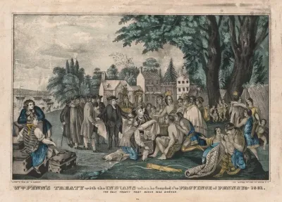 William Penns Treaty With The Indians When He Founded The Province Of Pennsylvania 1661 The Only Treaty That Never Was Broken
