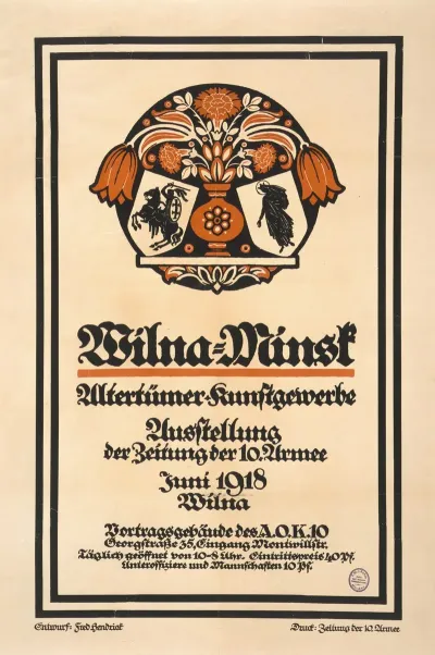 Wilna Minsk Altertumer Kunstgewerbe Ausstellung Der Zeitung Der 10 Armee Juni 1918 Wiln 2