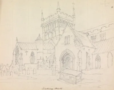 Wimborne Minster Dorset Englad