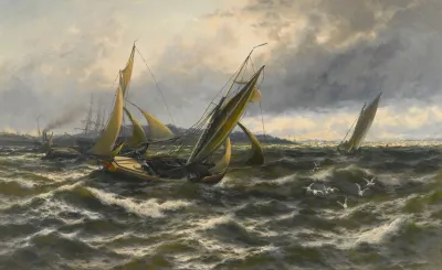 Wind And Sea Rising Off The Isle Of Sheppey