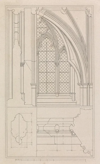 Window Of The Crypt Of St Stephens Chapel Westminster