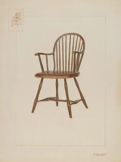 Windsor Bamboo Turned Chair