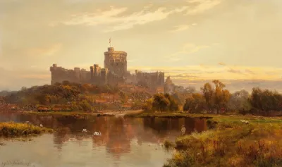 Windsor Castle At Sunset