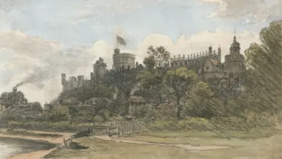 Windsor Castle From Above The Bridge July 18 1832 12 Noon