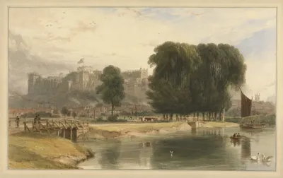 Windsor Castle From Near Brocas Meadows