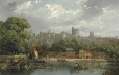 Windsor Castle From The Thames 2