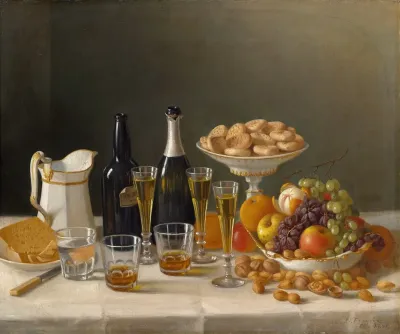 Wine Cheese And Fruit