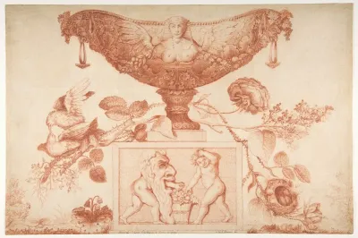 Wine Cooler Or Vase On A Classical Pedestal