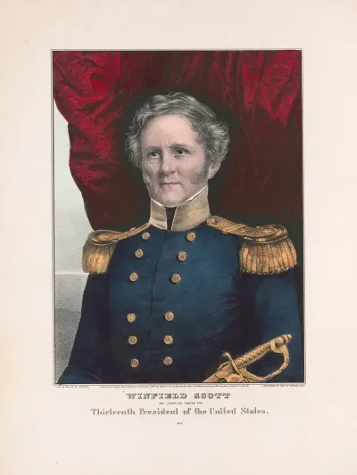 Winfield Scott The Peoples Choice For Thirteenth President Of The United States