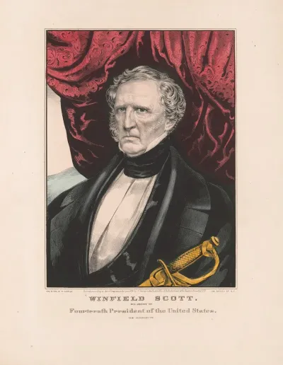 Winfield Scott Whig Candidate For Fourteenth President Of The United States