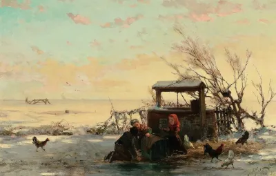 Winter Farm Scene